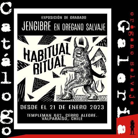 Catálogo Grabados Venta Ritual Habitual: Jengibre en Orégano Salvaje