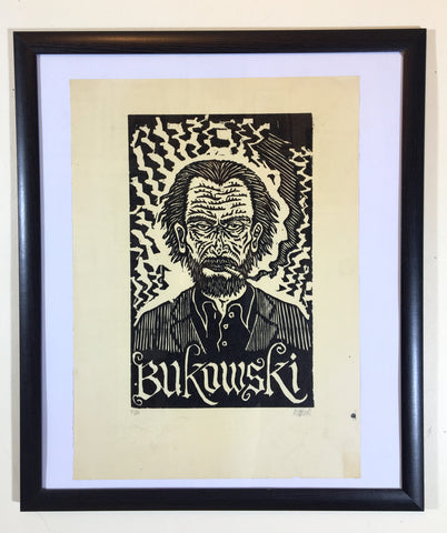 Bukowski - Xilografía