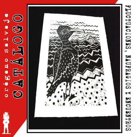 CORMORÁN - XILOGRAFÍA