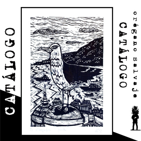 GAVIOTA CENTINELA - XILOGRAFÍA