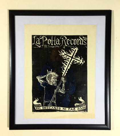 Afiche La Polla Records - Xilografía
